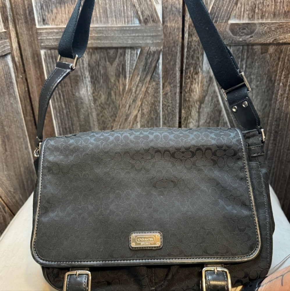 Coach Black Ipad Bag